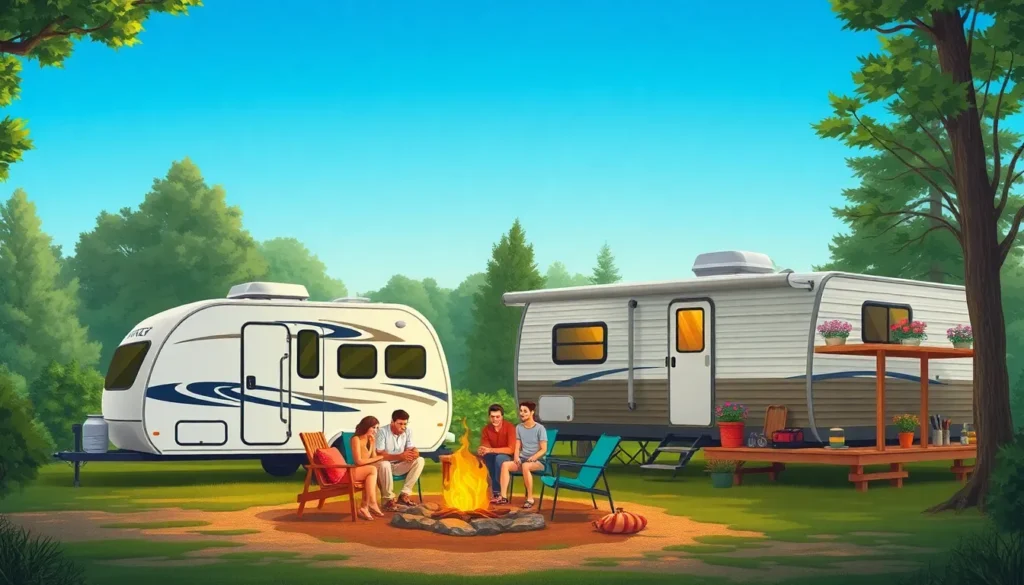 destination trailer vs travel trailer